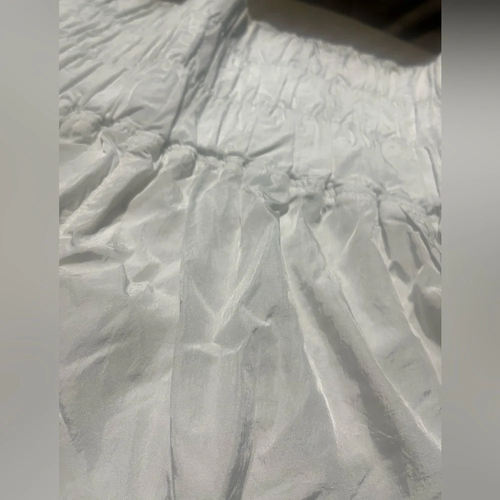 Free People The Way Home high waisted Smocked Waist Shorts in optic white size S